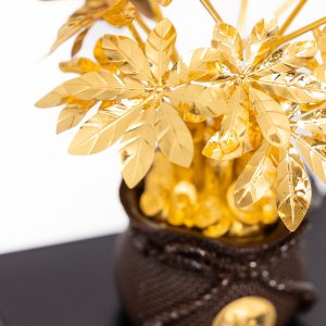 Cây Phong Thuỷ Kim Ngân Mạ Vàng 24K