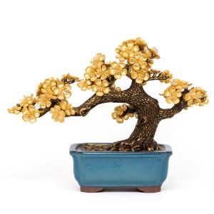 Chậu Hoa Mai Dát Vàng 24K