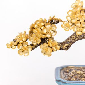 Chậu Hoa Mai Dát Vàng 24K