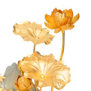 Chậu Sen Liên Hoa Mạ Vàng 24K