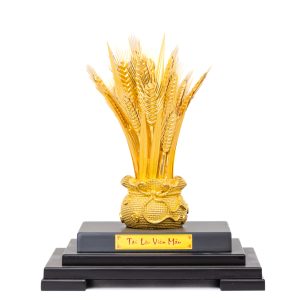Hũ Lúa Thần Tài Dát Vàng 24K