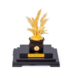 Hũ Lúa Thần Tài Dát Vàng 24K