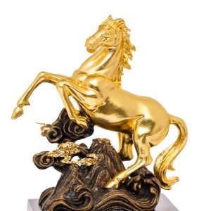 Ngựa Mã Đáo Thành Công Dát Vàng 24K