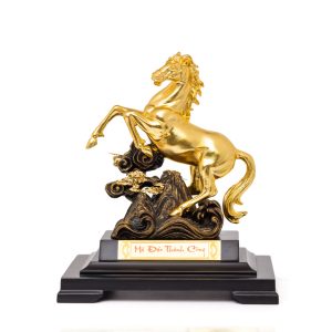 Ngựa Mã Đáo Thành Công Dát Vàng 24K