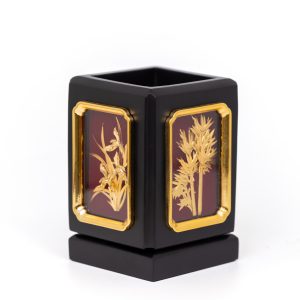 Ống Cắm Bút Dát Vàng 24K