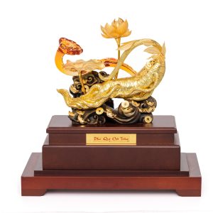 Sâm Ngọc Linh Sen Như Ý Mạ Vàng 24K