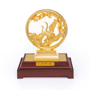 Tùng Hạc Diên Niên Dát Vàng 24K