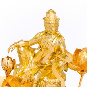 Tượng Phật Quan Âm Dát Vàng 24K